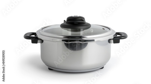 Slow cooker isolated white background
