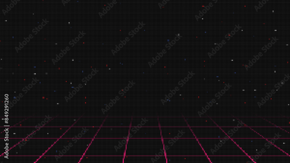 Pixel art background.8 bit game.retro game. for game assets in vector ...