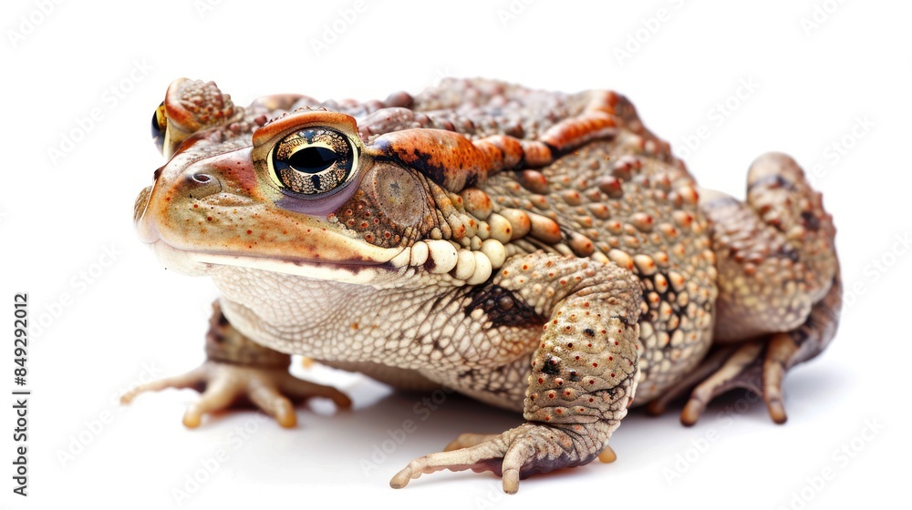 Naklejka premium Toad isolated white background