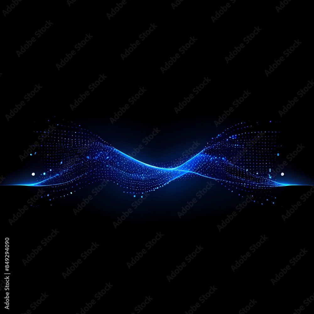 Abstract wavy creative simple big data line background in blue. Abstract wavy creative simple big data line background in blue.