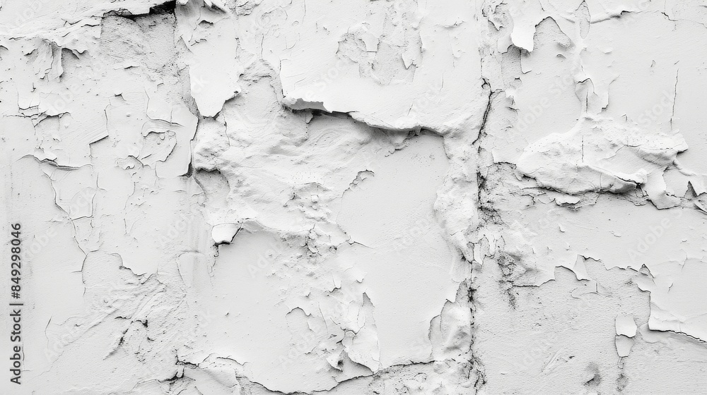 Fototapeta premium White rough concrete wall background