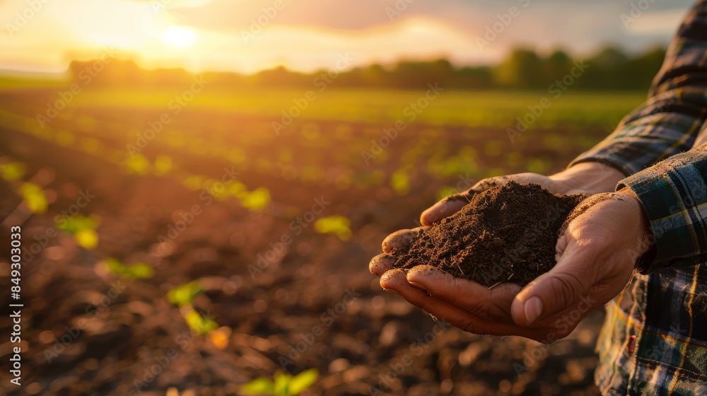 soil in the hands of the farmer. agriculture. close-up of farmers hands holding sun black soil in their hands, fertile land. garden field ground fertile concept. worker holding soil plowed field soil in the hands of the farmer. agriculture. close-up of farmers hands holding sun black soil in their hands, fertile land. garden field ground fertile concept. worker holding soil plowed field