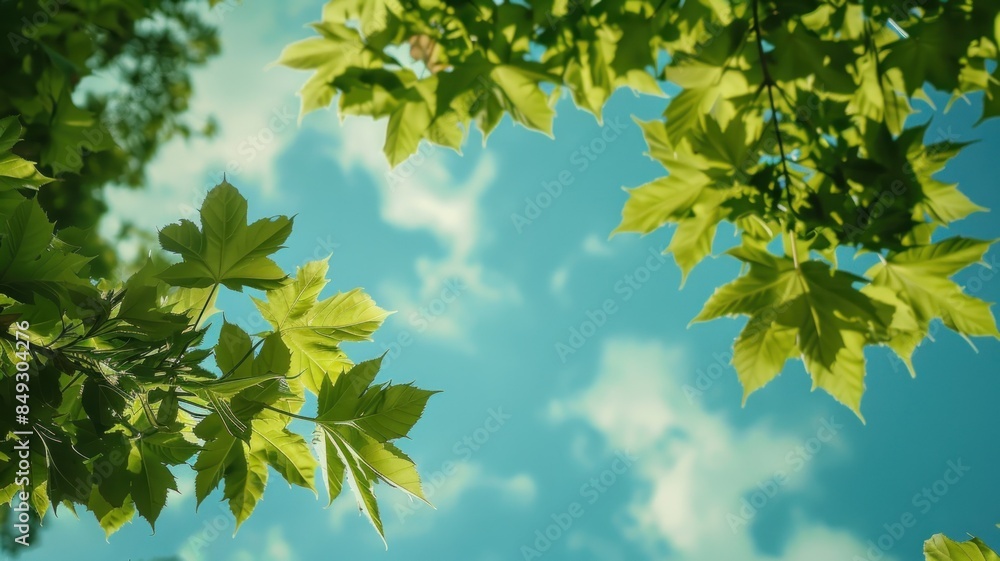 Tree leaves against the sky Leaves falling in autumn season background.
Tree leaves against the sky Leaves falling in autumn season background.