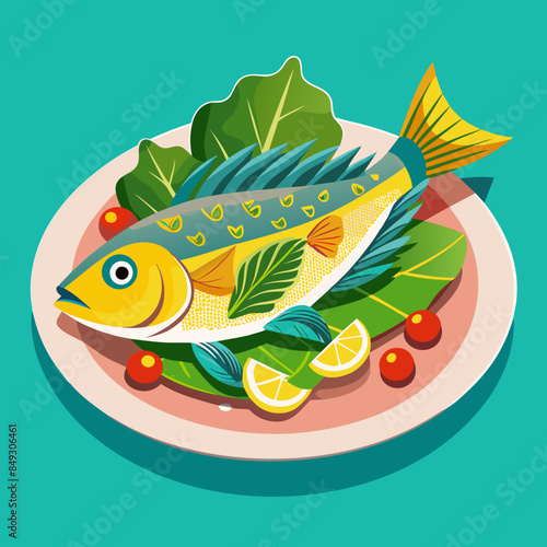 fish and vegetables