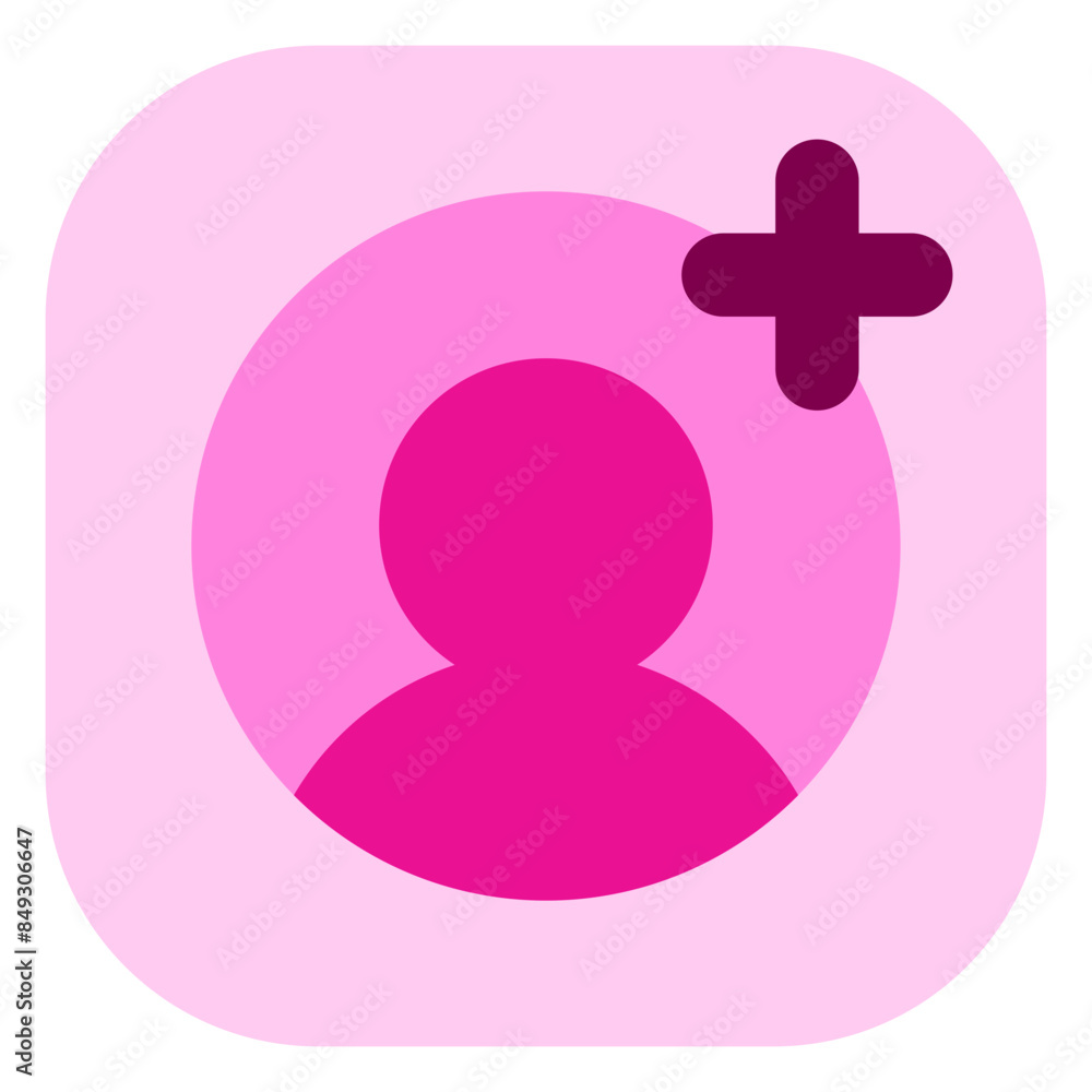Vector follow, add user icon. Black, white background. Perfect for app and web interfaces, infographics, presentations, marketing, etc. Vector follow, add user icon. Black, white background. Perfect for app and web interfaces, infographics, presentations, marketing, etc.