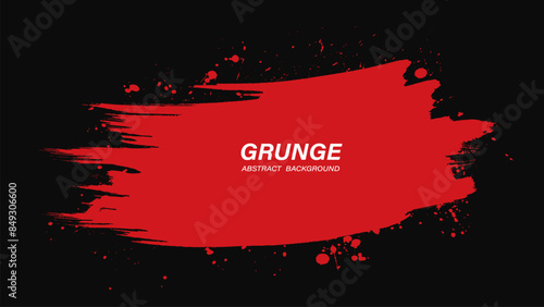 Black and red abstract grunge background