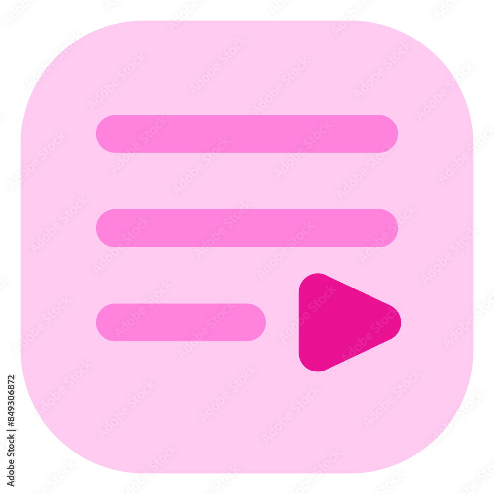 Editable vector media player playlist icon. Black, transparent white background. Part of a big icon set family. Perfect for web and app interfaces, presentations, infographics, etc Editable vector media player playlist icon. Black, transparent white background. Part of a big icon set family. Perfect for web and app interfaces, presentations, infographics, etc