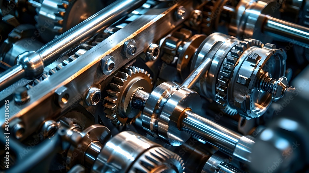 Captivating Closeup of Intricate Industrial Plant Machinery in Motion Captivating Closeup of Intricate Industrial Plant Machinery in Motion