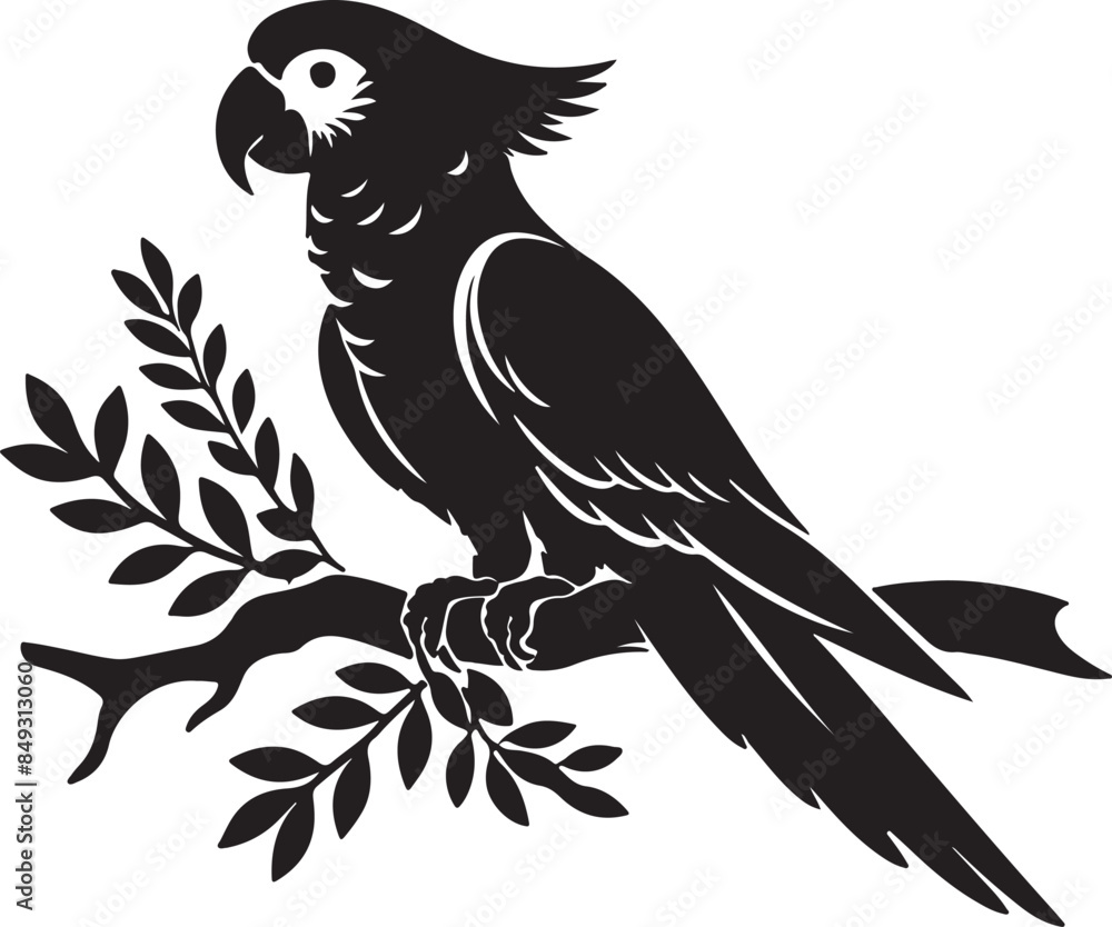 Fototapeta premium Parrot Illustration vector 