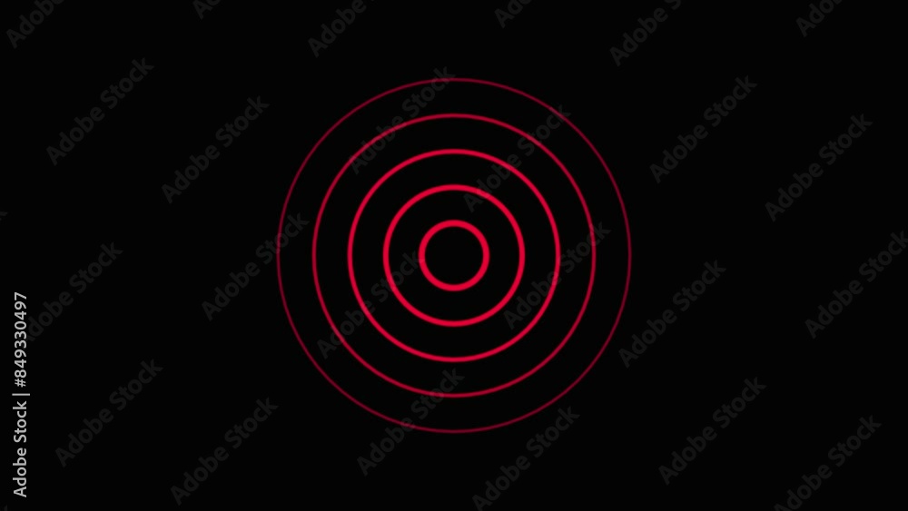 Radar centered circle. Black isolated ring. Motion background Radar centered circle. Black isolated ring. Motion background