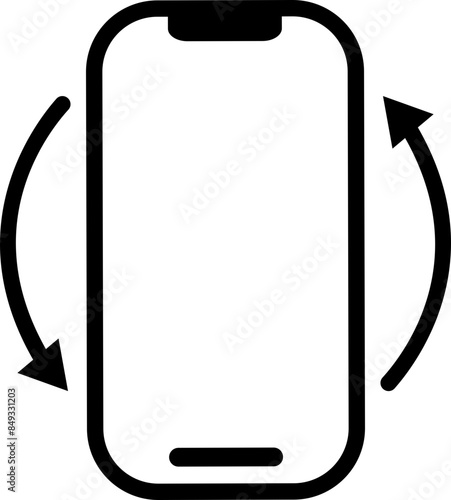 Rotate smartphone icon. Device rotation symbol. Rotate Mobile phone. Turn your device. Rotate smartphone, icons vector for web site or mobile app. vector modern flat isolated design template.