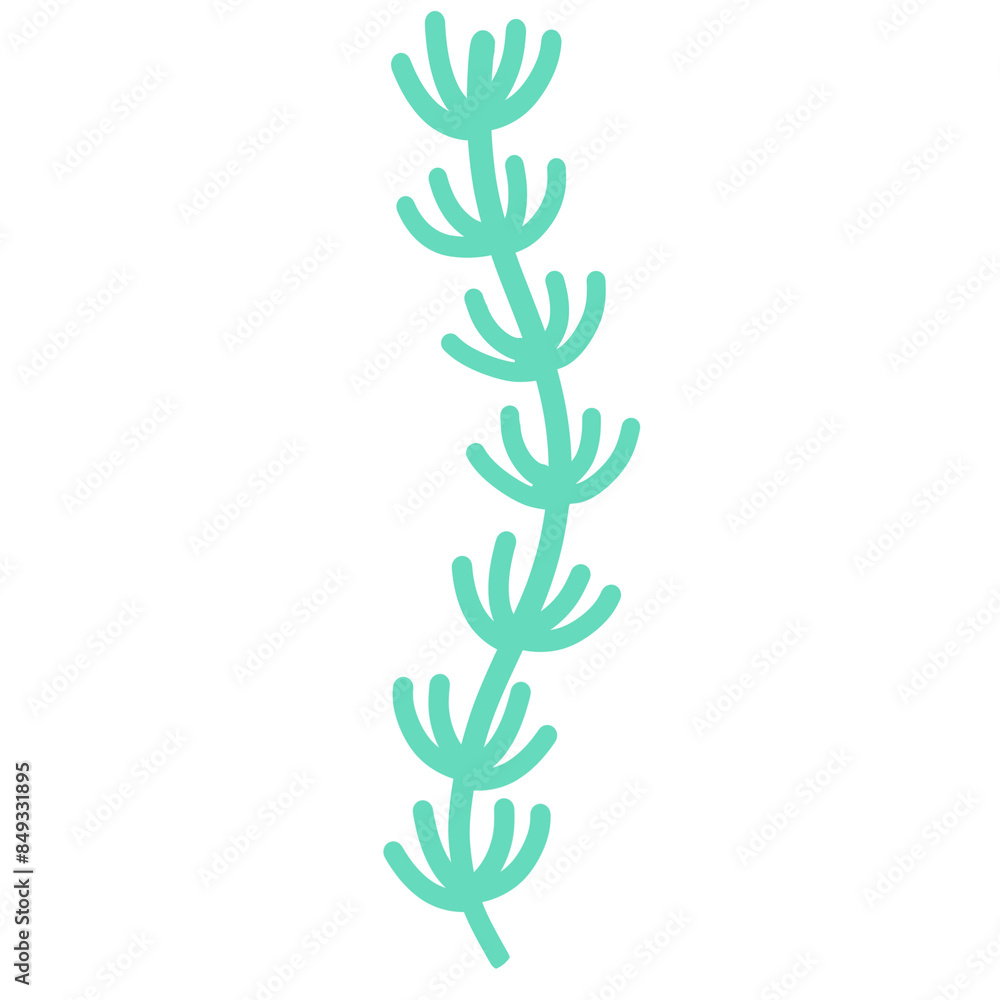 Green coral cartoon Green coral cartoon