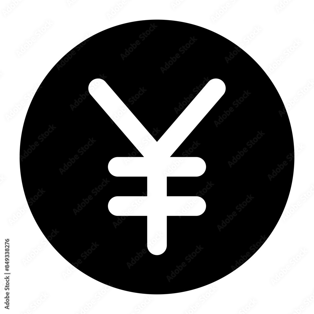 Obraz premium yen icon for illustration 