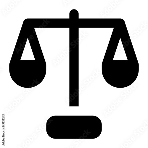 scale of justice icon for illustration 