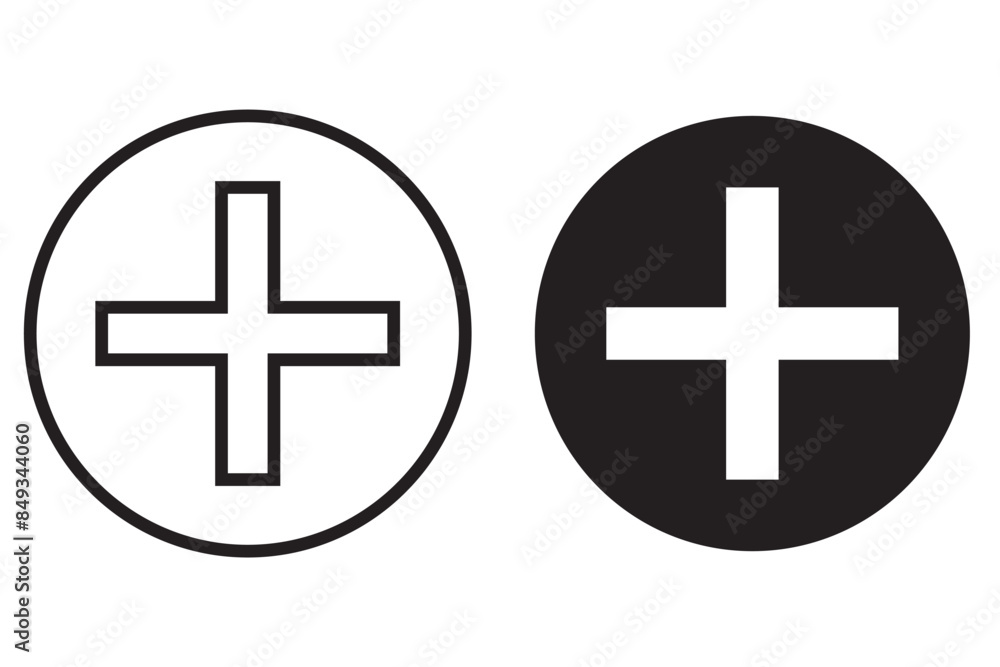 Plus Icon vector isolated on white background. Add plus icon. Addition sign. Medical Plus icon Plus Icon vector isolated on white background. Add plus icon. Addition sign. Medical Plus icon