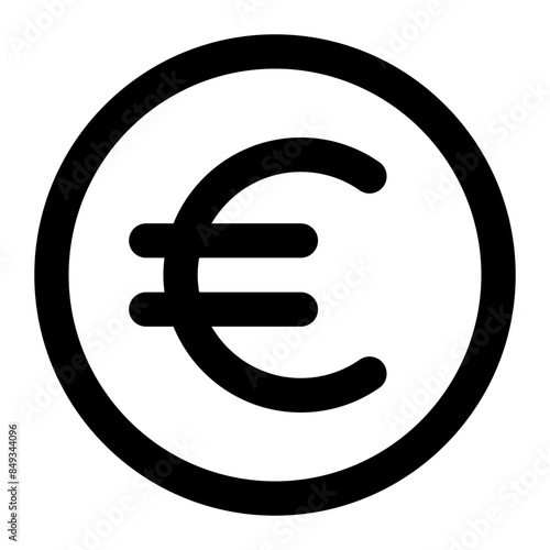 euro icon for illustration 