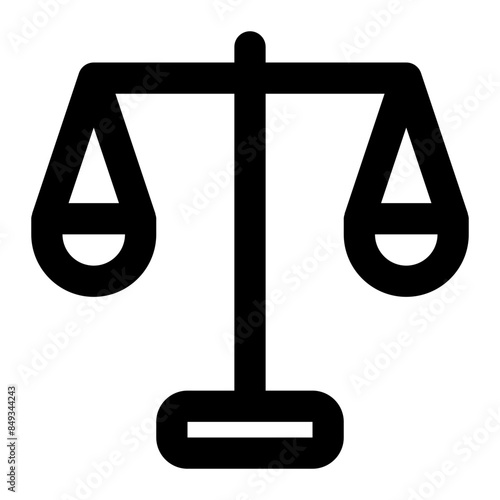scale of justice icon for illustration 