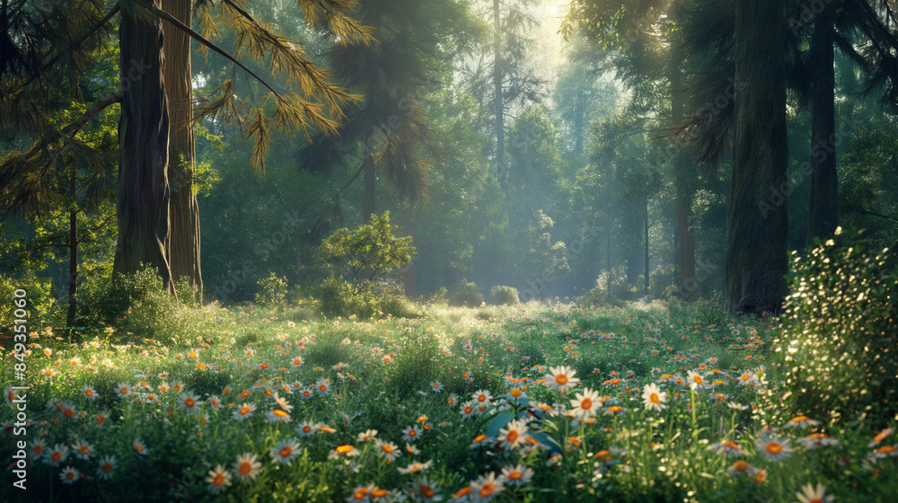 Obraz premium morning in the forest