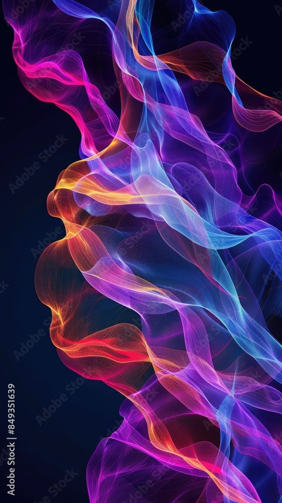Vibrant abstract multicolored smoke overlay on dark background, perfect for artistic, creative projects and digital presentations. Vibrant abstract multicolored smoke overlay on dark background, perfect for artistic, creative projects and digital presentations.
