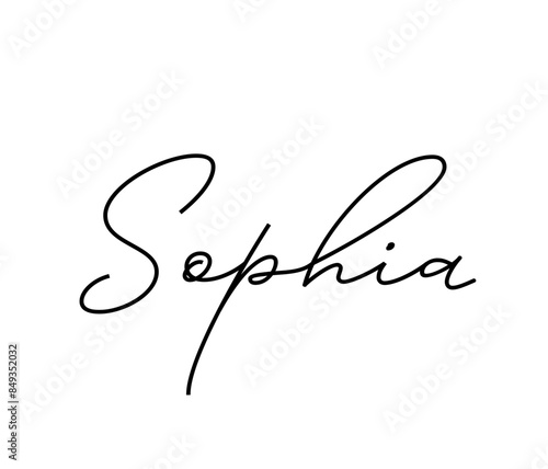SOPHIA WOMAN NAME 