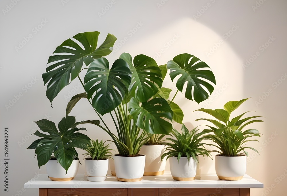 Houseplants png element set on transparent background Houseplants png element set on transparent background