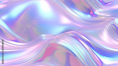 Bright abstract holographic background. Modern gradient iridescent shiny wallpaper