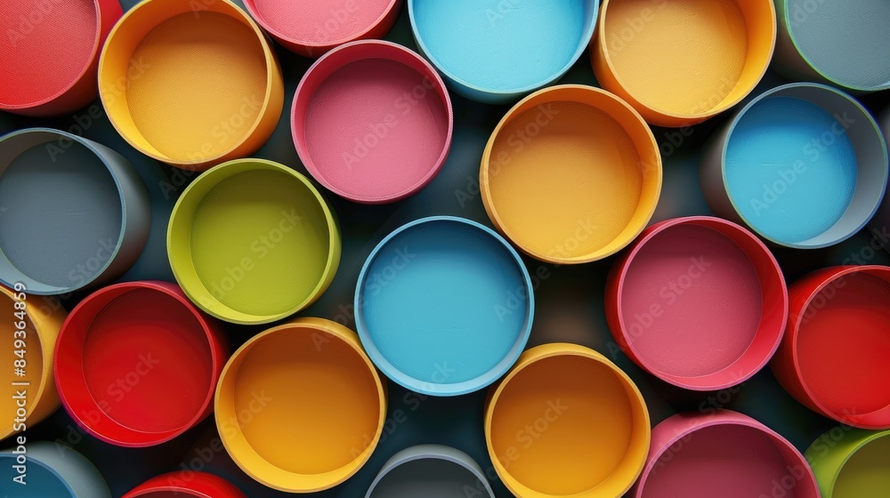 Colorful circles innovative geometric design with bright hues Colorful circles innovative geometric design with bright hues