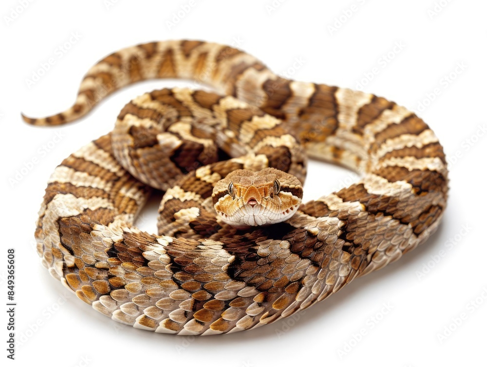 Rattlesnake isolated on white background Rattlesnake isolated on white background