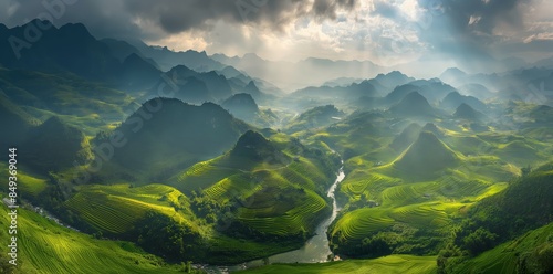 the valley of rice terraces in sapa, vietnam