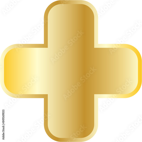 gold plus symbol