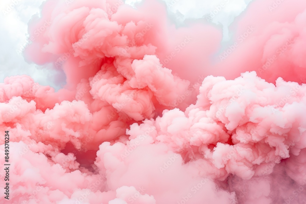 Dreamy pink cloudscape in soft pastel tones Dreamy pink cloudscape in soft pastel tones