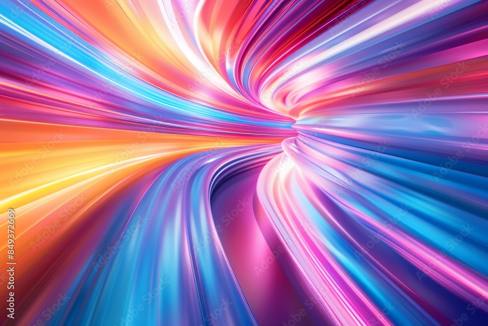 Obraz premium A colorful splash of paint with blue, red, and yellow colors