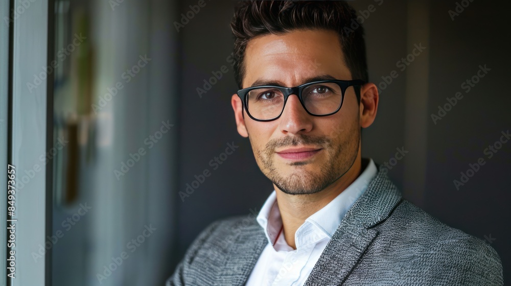 a businessman in a casual business attire. a businessman in a casual business attire.