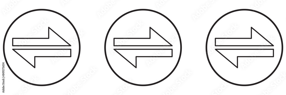 Transfer icon. Exchange arrow icon, vector illustration Transfer icon. Exchange arrow icon, vector illustration
