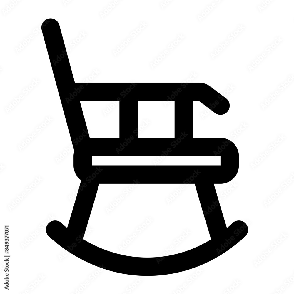 rocking chair icon for illustration rocking chair icon for illustration