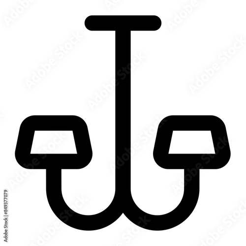 pendant lamp icon for illustration