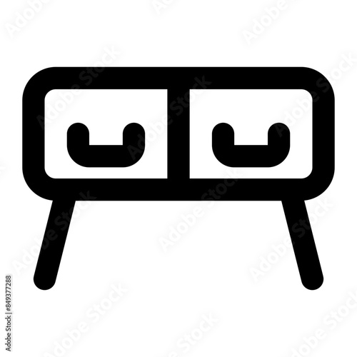 dresser icon for illustration