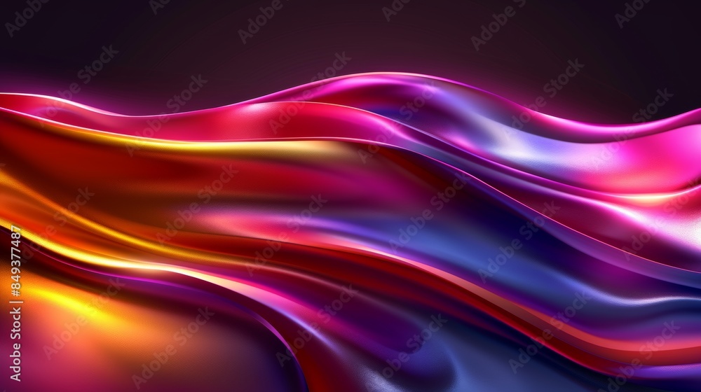 Vibrant abstract wave background in neon colors Vibrant abstract wave background in neon colors