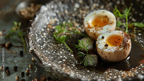 A detailed shot of balut photo