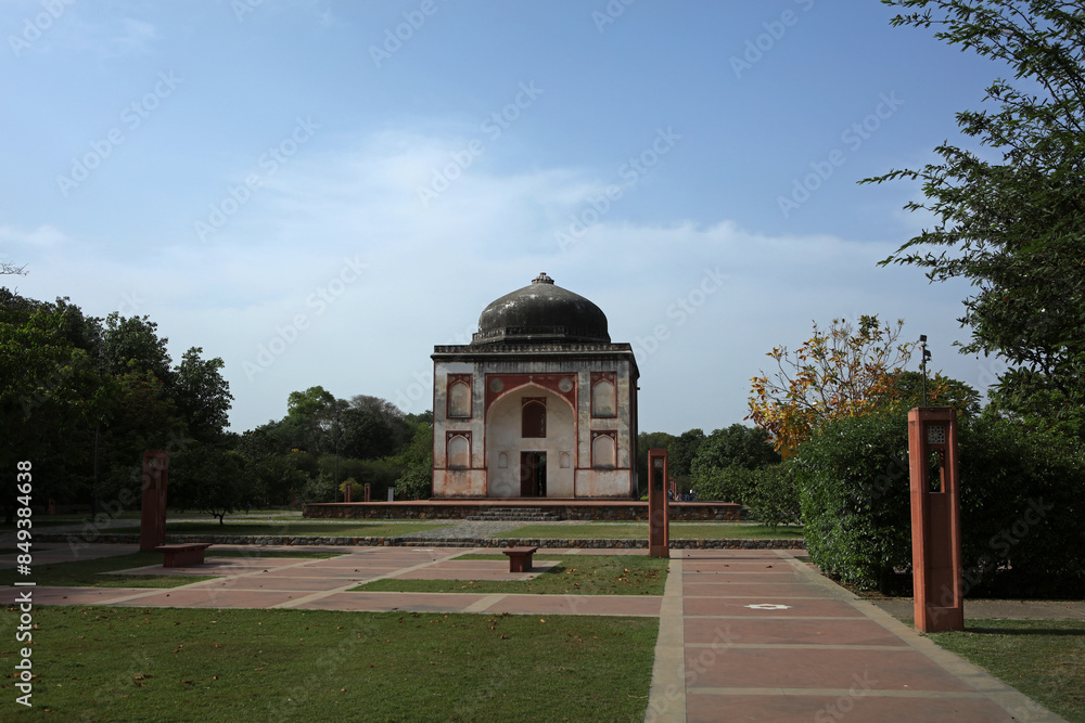 Sunder Burj in Sunder Nursery - heritage park in New Delhi, India