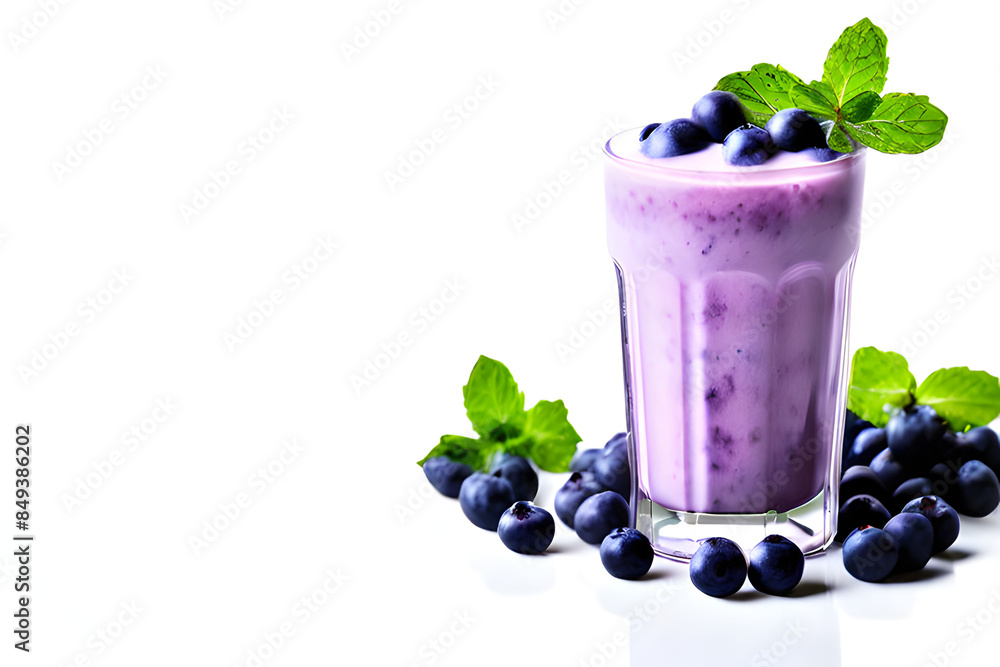 blueberry smoothie with mint blueberry smoothie with mint