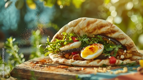 A mouthwatering serving of sabich photo