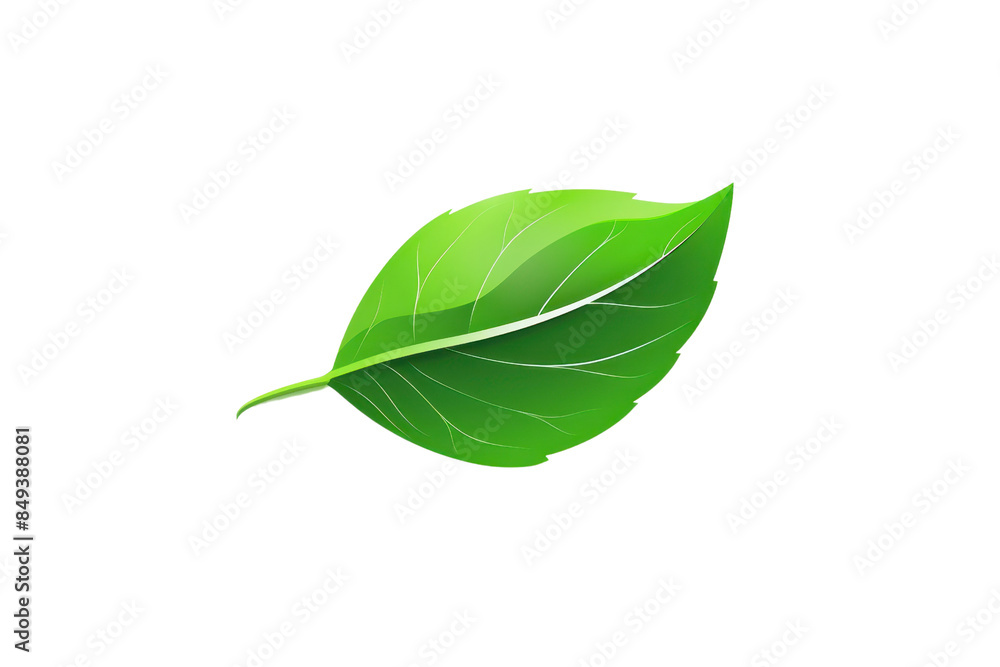 Close-up image of a green leaf with detailed veins on a transparent background. symbolizing nature, growth, and sustainability. Close-up image of a green leaf with detailed veins on a transparent background. symbolizing nature, growth, and sustainability.