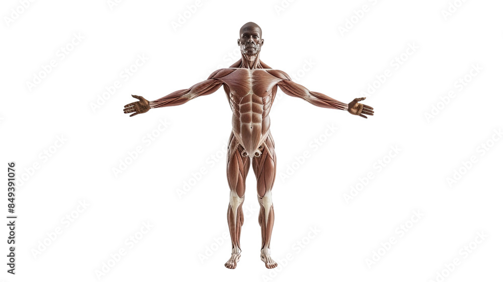Human anatomy on a transparent background Human anatomy on a transparent background