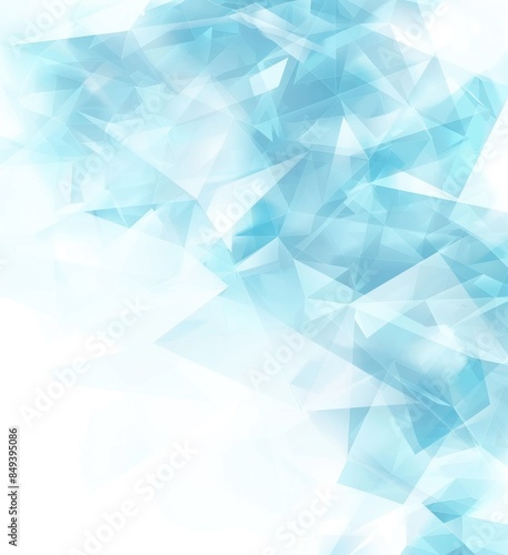  minimalism illustration with transparency and gradient blue geometric elements