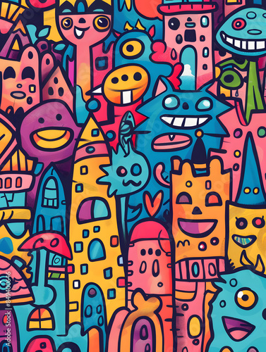 cartoon illustrator card or background