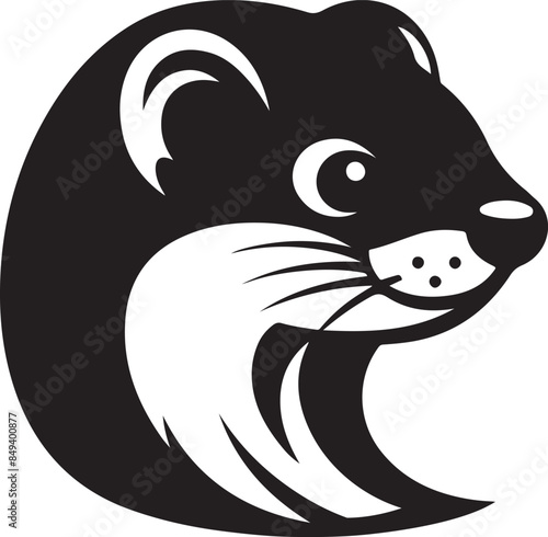 weasel head logo Vector