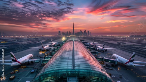 Dubai's aviation hub, Dubai International Airport, connects the city to destinations worldwide.