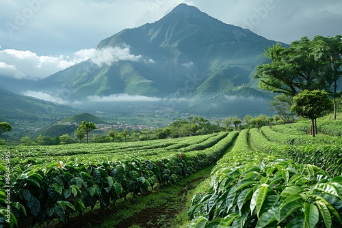 Coffee fields, arabica, coffee cultivation