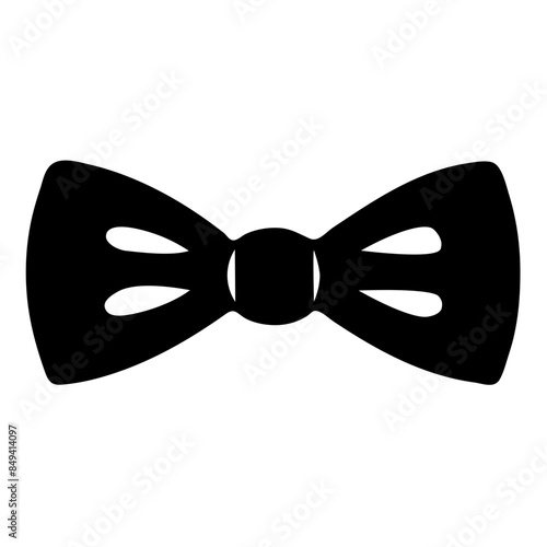  silhouette of A bow tie